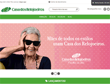 Tablet Screenshot of casadosrelojoeiros.com.br